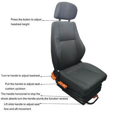 acheter Siège de suspension de camion personnalisé Siège de roulement en cuir pour cargo online manufacture