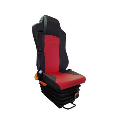 acheter Sièges de camions à suspension mécanique noir-rouge Sièges de freightliner de remplacement de siège de conducteur online manufacture