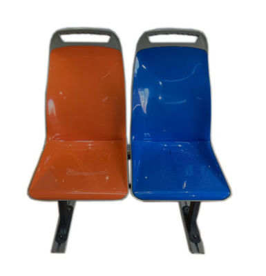 Siège de bus urbain simple double Orange Bleu Siège de bus public ABS plastique