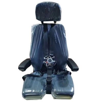 Chaise de simulateur d'avion en cuir siège de mouvement noir pour simulateur de vol