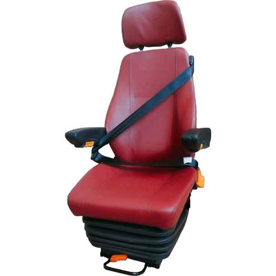 Siège de tracteur à suspension pneumatique universelle rouge Siège de remplacement pour équipement lourd
