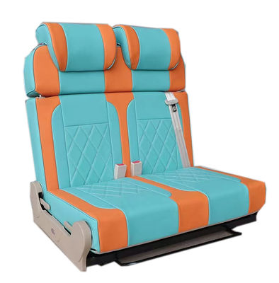 Vans RV en cuir modifié en PU sièges bleu orange double siège